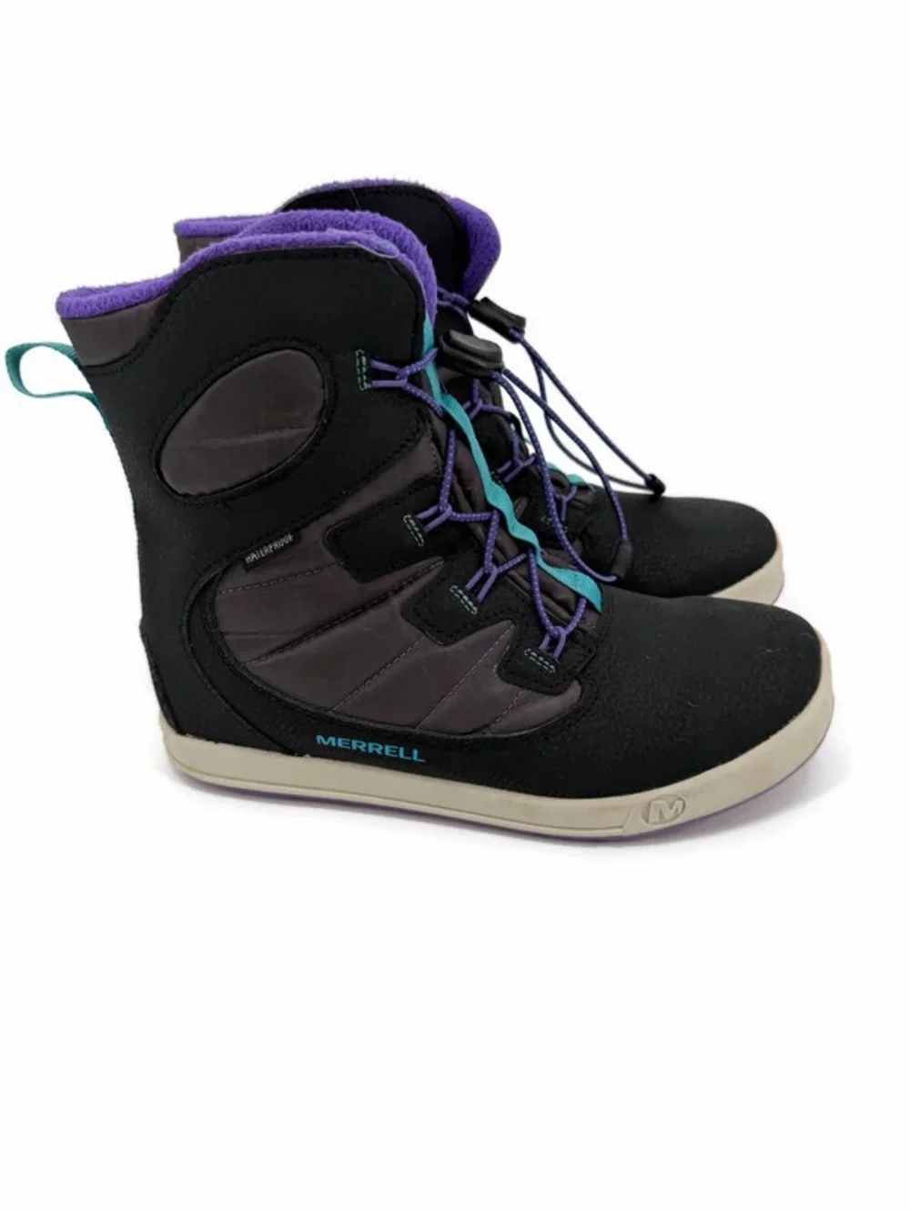 Merrell Snow Bank Waterproof Winter Boots Girls Youth Size 5